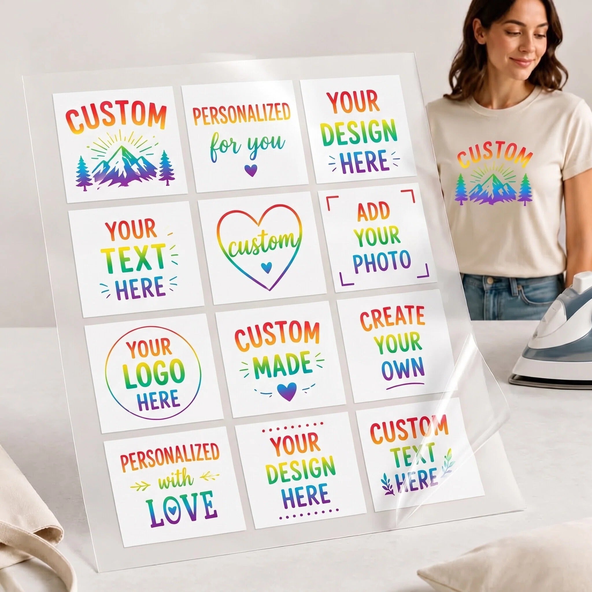 Custom Iron Heat Transfer Sticker for T-Shirt