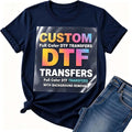 Gajing Custom DTF Heat Transfers Stickers,Bussniess Gang Sheet Order,Iron on Transfer Batch Order Ready to Press Custom Stickers Heat Transfer Clothes Sticker