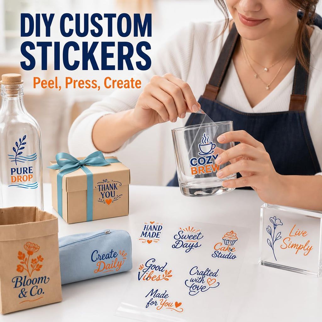 Custom UV DTF Transfer Stickers 1”-22“ squre