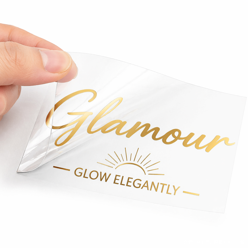 Custom Foil Transfer Stickers 1"-12" squar